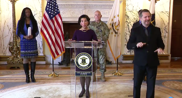 Raimondo's daily press briefing